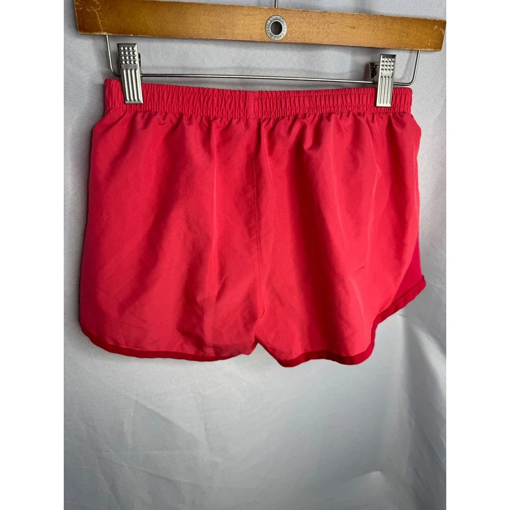 Nike Dri-FIT Running Shorts Womens XS Red Mesh Panel Athletic Activewear